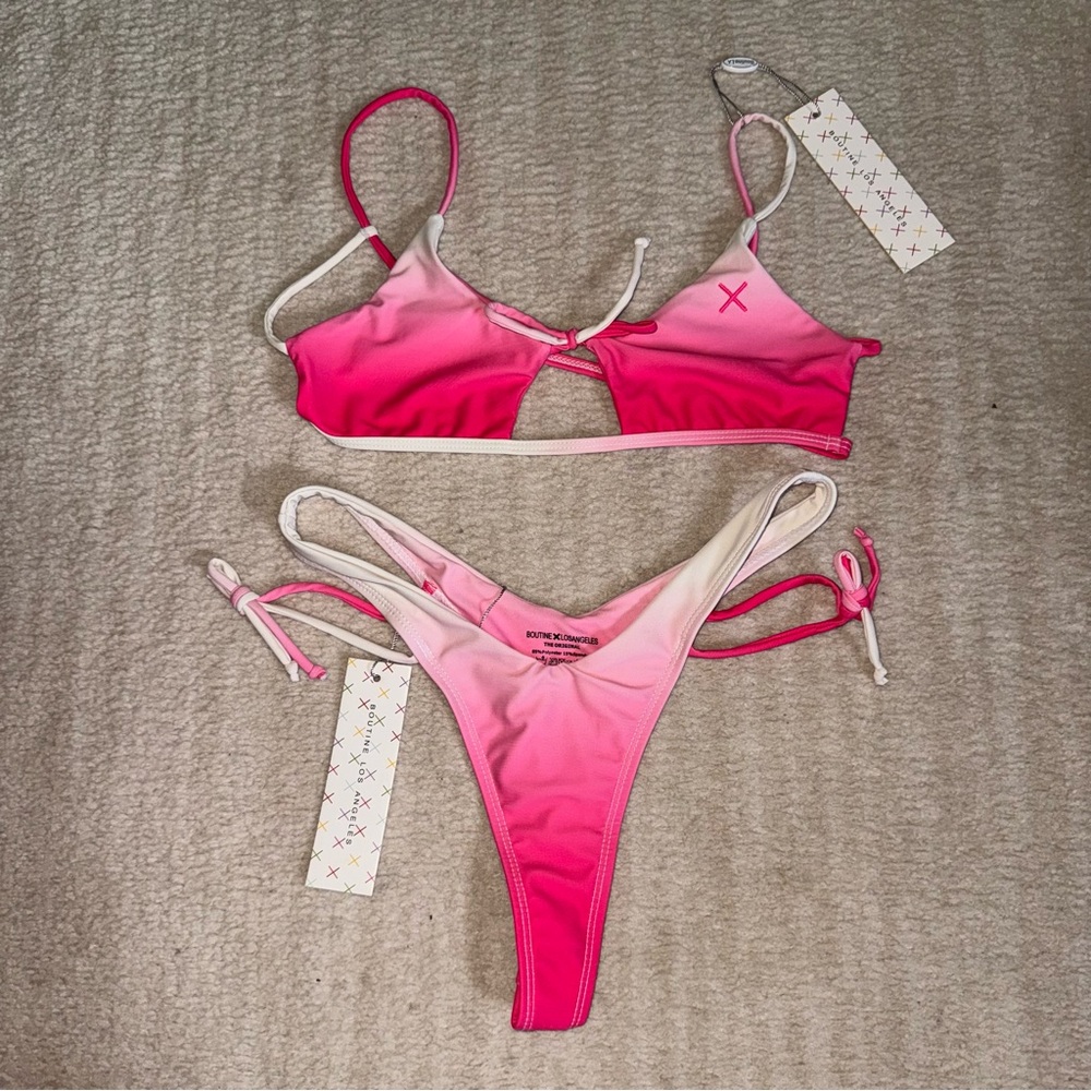 Stylish Pink Bikini Set